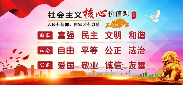 *核心价值观图片(8000X6000)cdr矢量模版下载