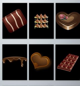 免抠卡通巧克力装饰png素材图片