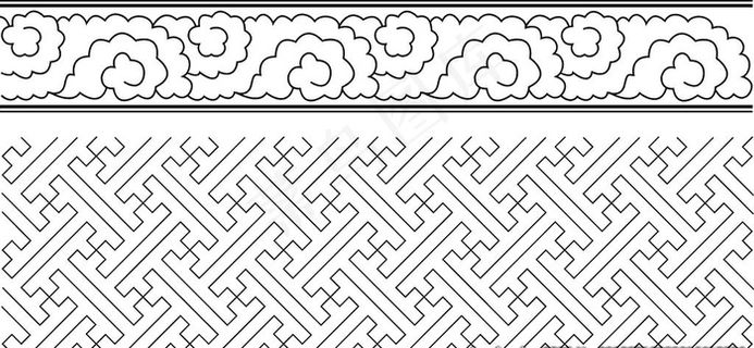 蒙古图案 蒙古元素 蒙古边框图片