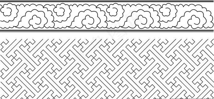 蒙古图案 蒙古元素 蒙古边框图片