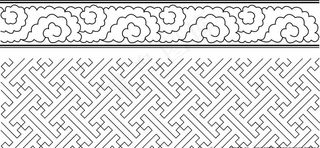 蒙古图案 蒙古元素 蒙古边框图片