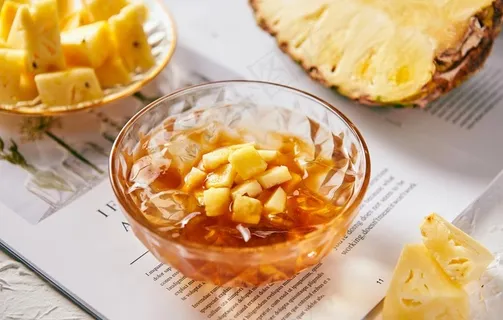 菠萝冰粉图片 菠萝冰粉图片