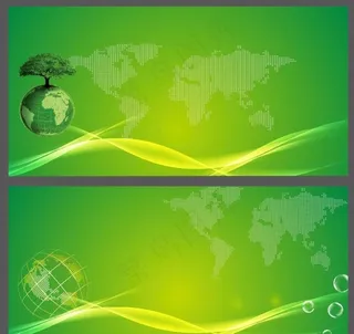 色展板绿色地球环保背景图片