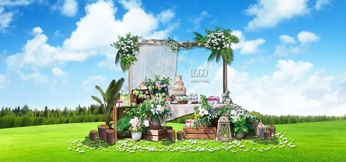 森系婚礼图片(7087X3543(DPI:300))psd模版下载