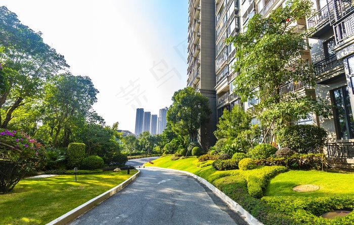 地产 小区 园林 实景 拍菜鸟图库片