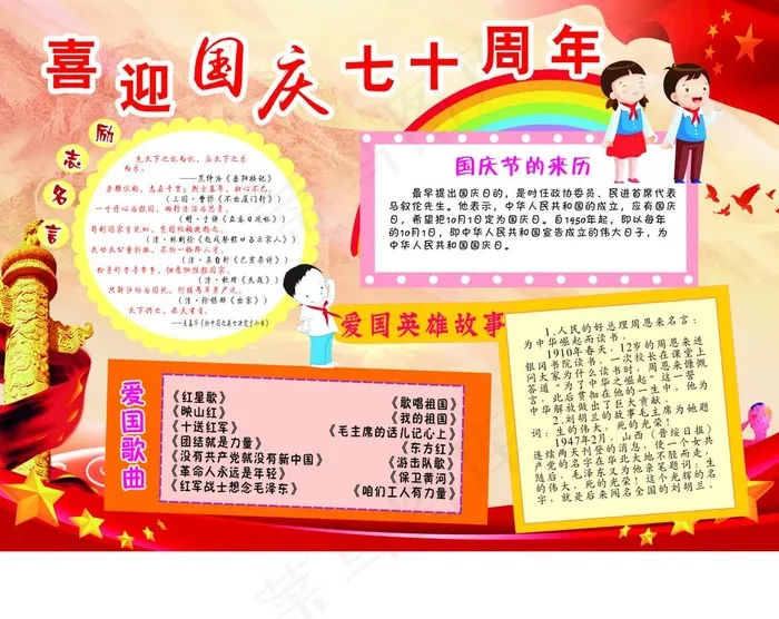 国庆手抄报图片