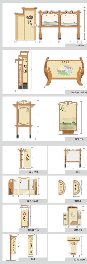 地产VI导视图片ai矢量模版下载