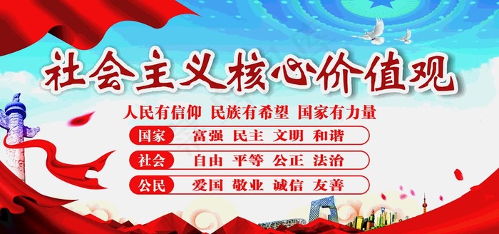 *核心价值观图片cdr矢量模版下载