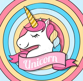 卡通独角兽图片