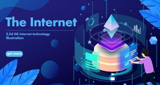 商务办公科技插画图片