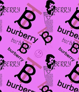 巴宝莉人头字母图片