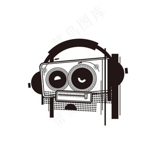 收音机卡通形象图片