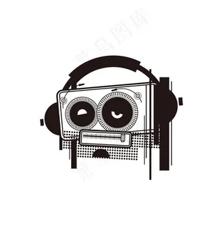收音机卡通形象图片