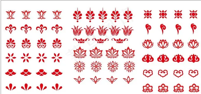 花钿 古风眉心贴图片