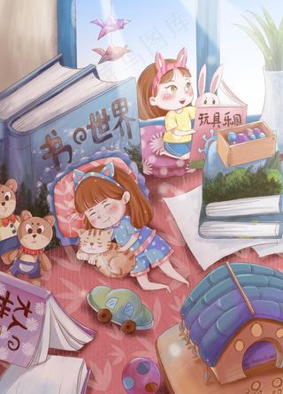 儿童插画图片
