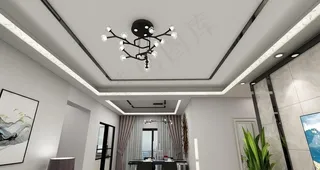 发光石膏线 发光项角线图片