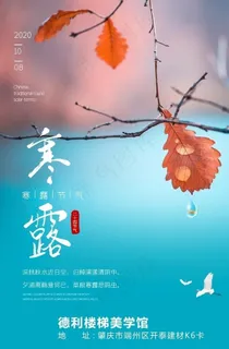 24节气寒露节气朋友圈海报图图片 24节气寒露节气朋友圈海报图图片