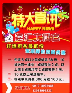 酒店喜讯图片