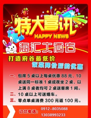 酒店喜讯图片