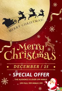 圣诞节海报圣诞节促销圣诞节图片