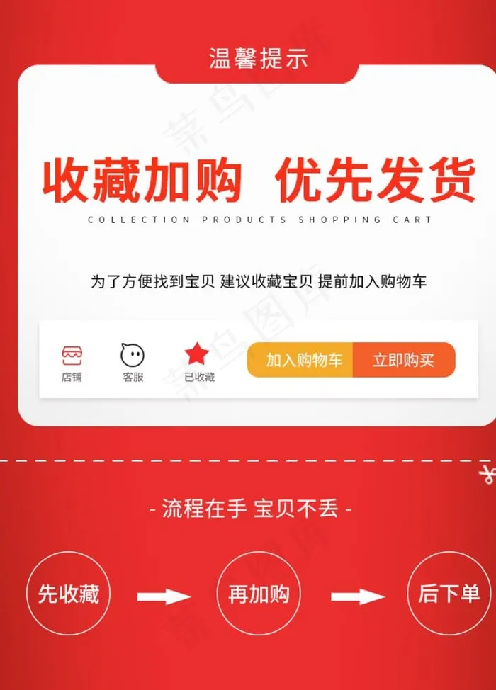 淘宝界面引导下单图片psd模版下载