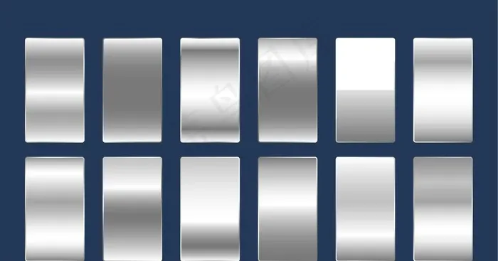 银色渐变图片ai矢量模版下载