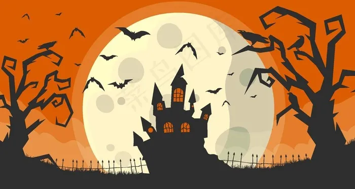 万圣节图片ai矢量模版下载