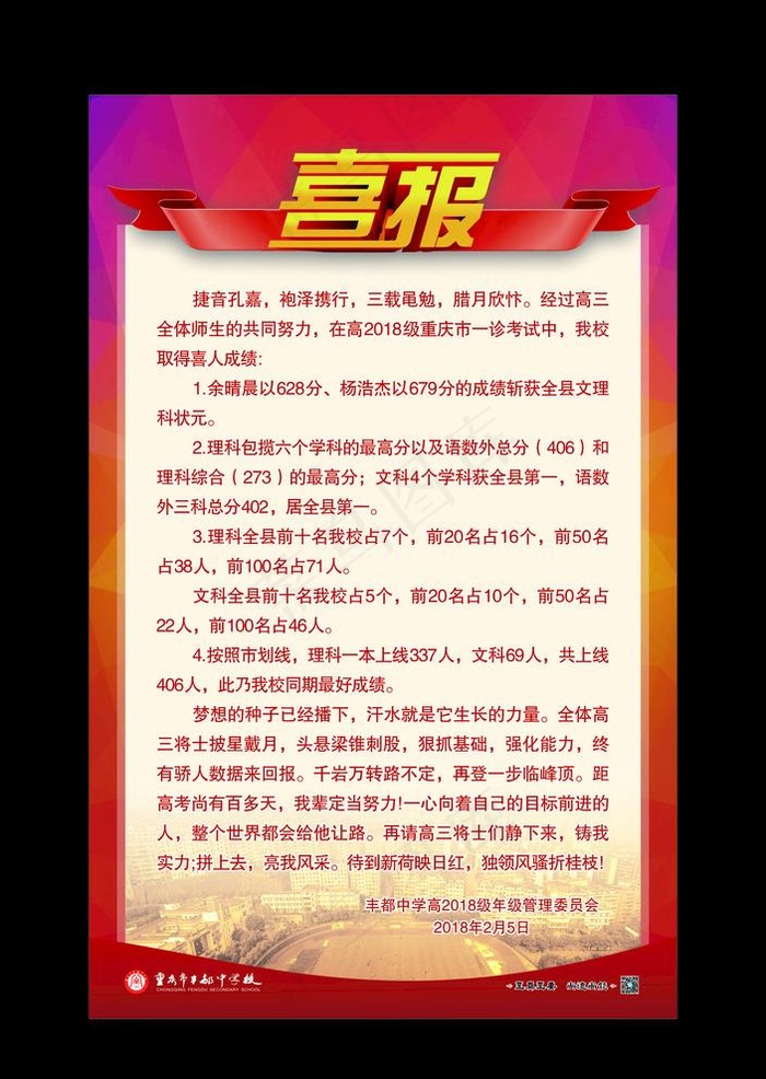 喜报图片cdr矢量模版下载