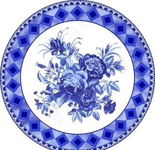 传统高清圆花图片