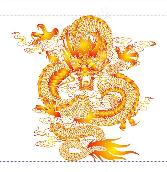 龙 龙纹 金龙图片cdr矢量模版下载