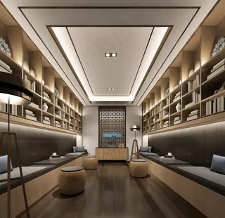 房地产书吧效果图图片