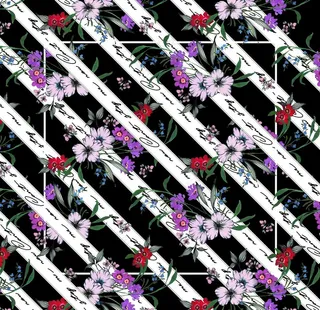 条子方巾 字母鲜花方巾图片