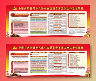 十九届五中全会宣传栏图片