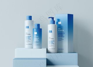 洗护美妆高端样机图片