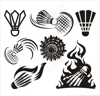 羽毛球图标图片