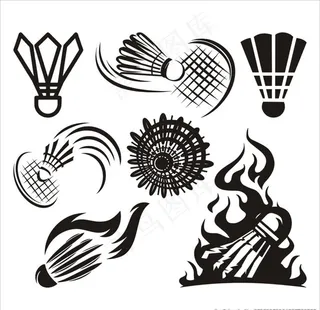 羽毛球图标图片