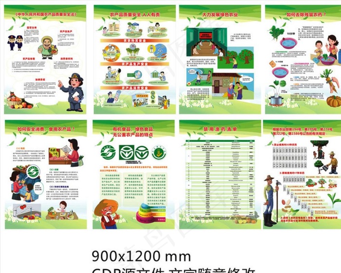 农产品质量安全图片cdr矢量模版下载