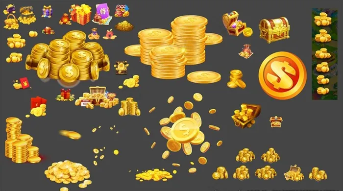 游戏金币图片(4000X2351(DPI:72))psd模版下载