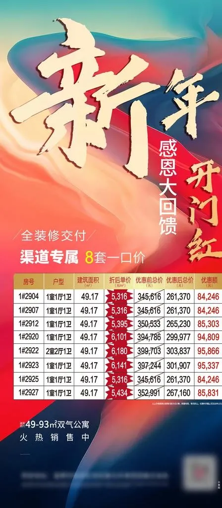 创意地产特价房微信单图图片(2000X4270(DPI:300))psd模版下载