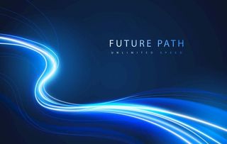 蓝色光线背景图片