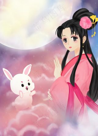 古风手绘插画图片