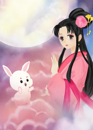 古风手绘插画图片