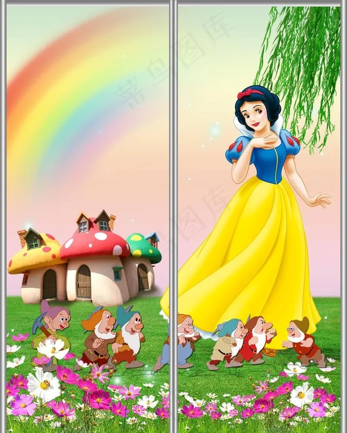 移门图卡通图片(4134X5315(DPI:300))psd模版下载