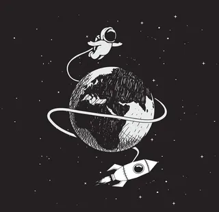 太空宇航员设计图片