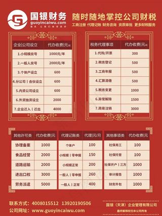 会计 代账 表格 账单 公司财图片