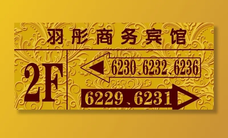 楼层指示牌图片(1890X886(DPI:150))psd模版下载