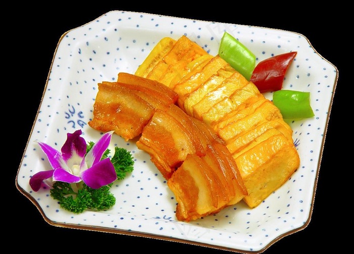 豉油皇豆干咸肉图片psd模版下载
