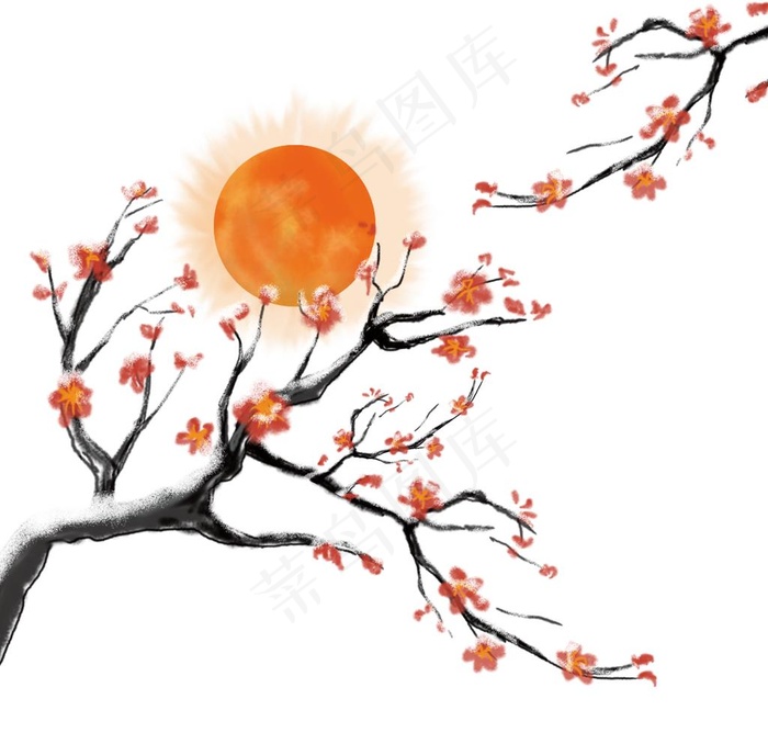 梅花元素图片