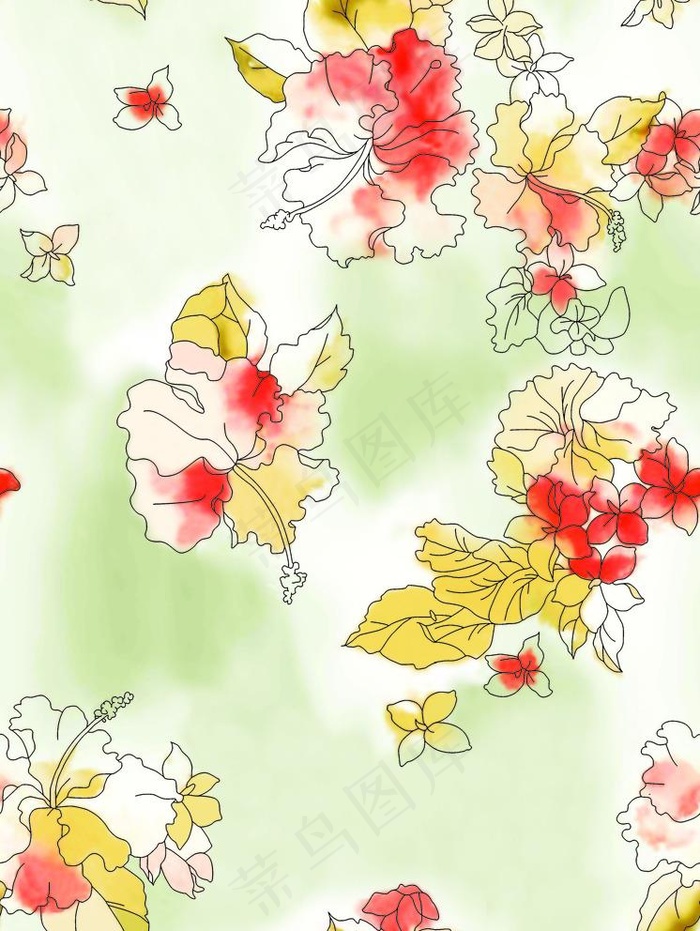 数码印花花型图片