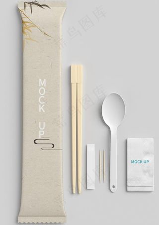 餐具包样机图片
